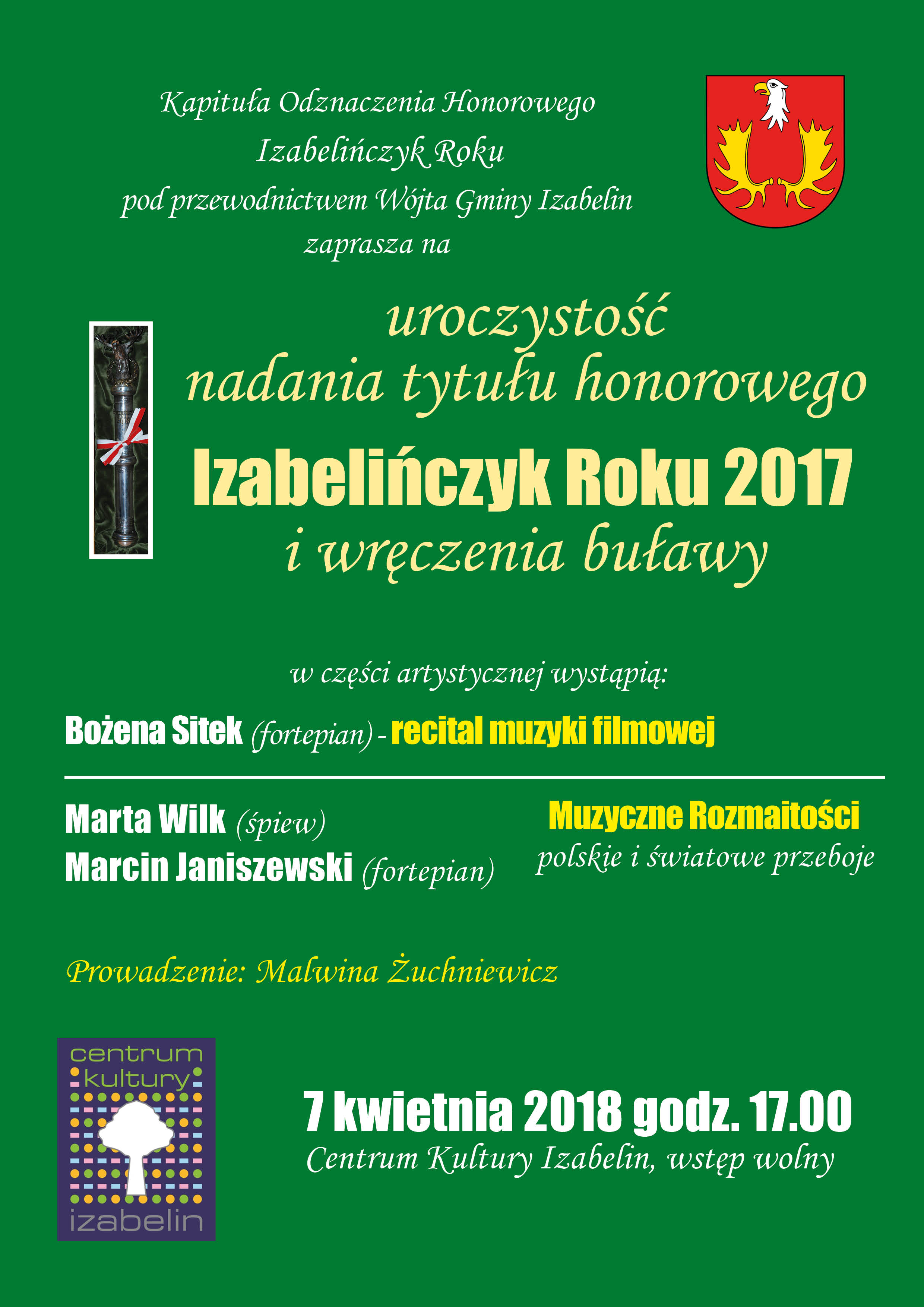 izabelińczyk roku 2017 plakat