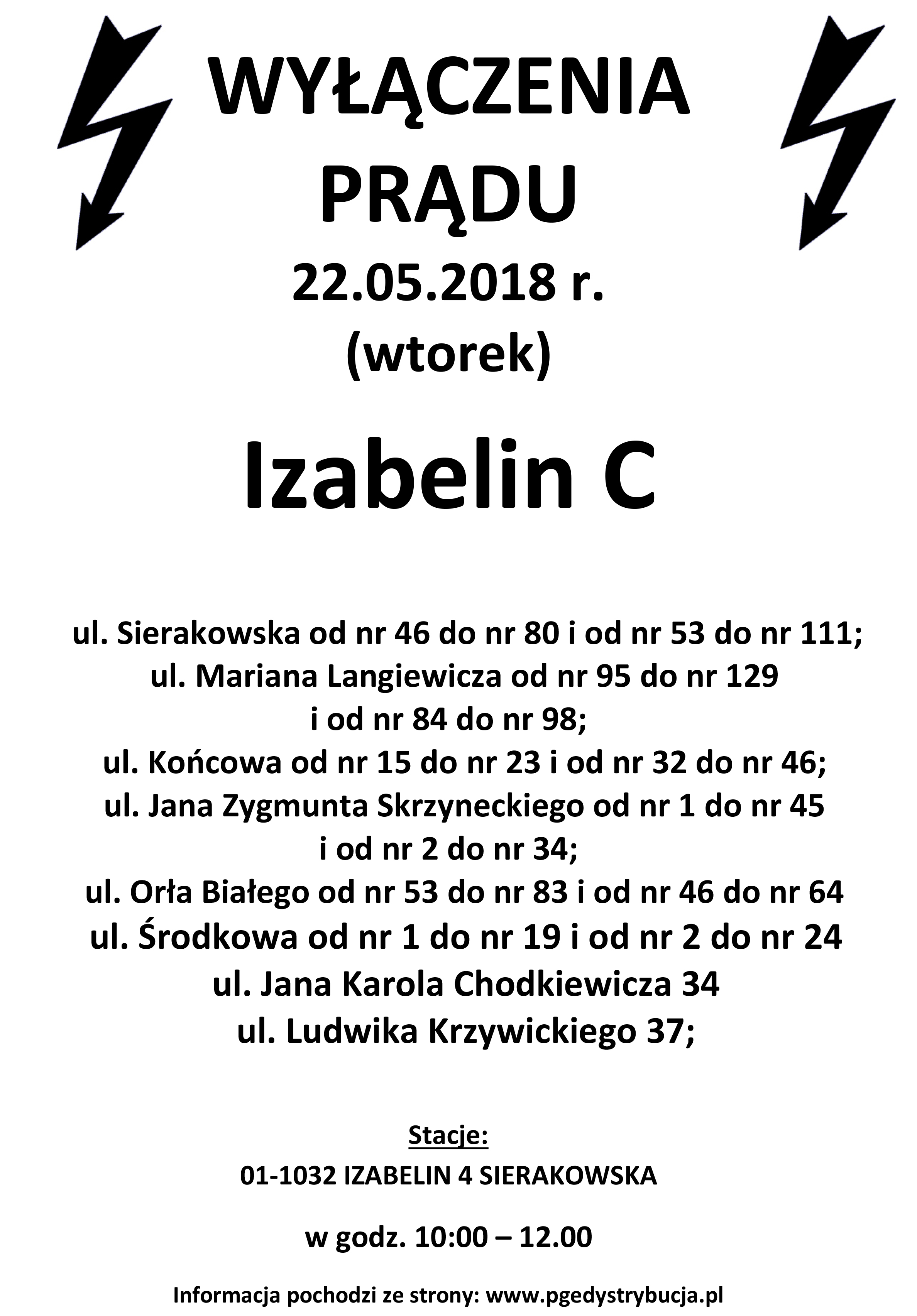 22052018_wyłączenie prądu_Izabelin C