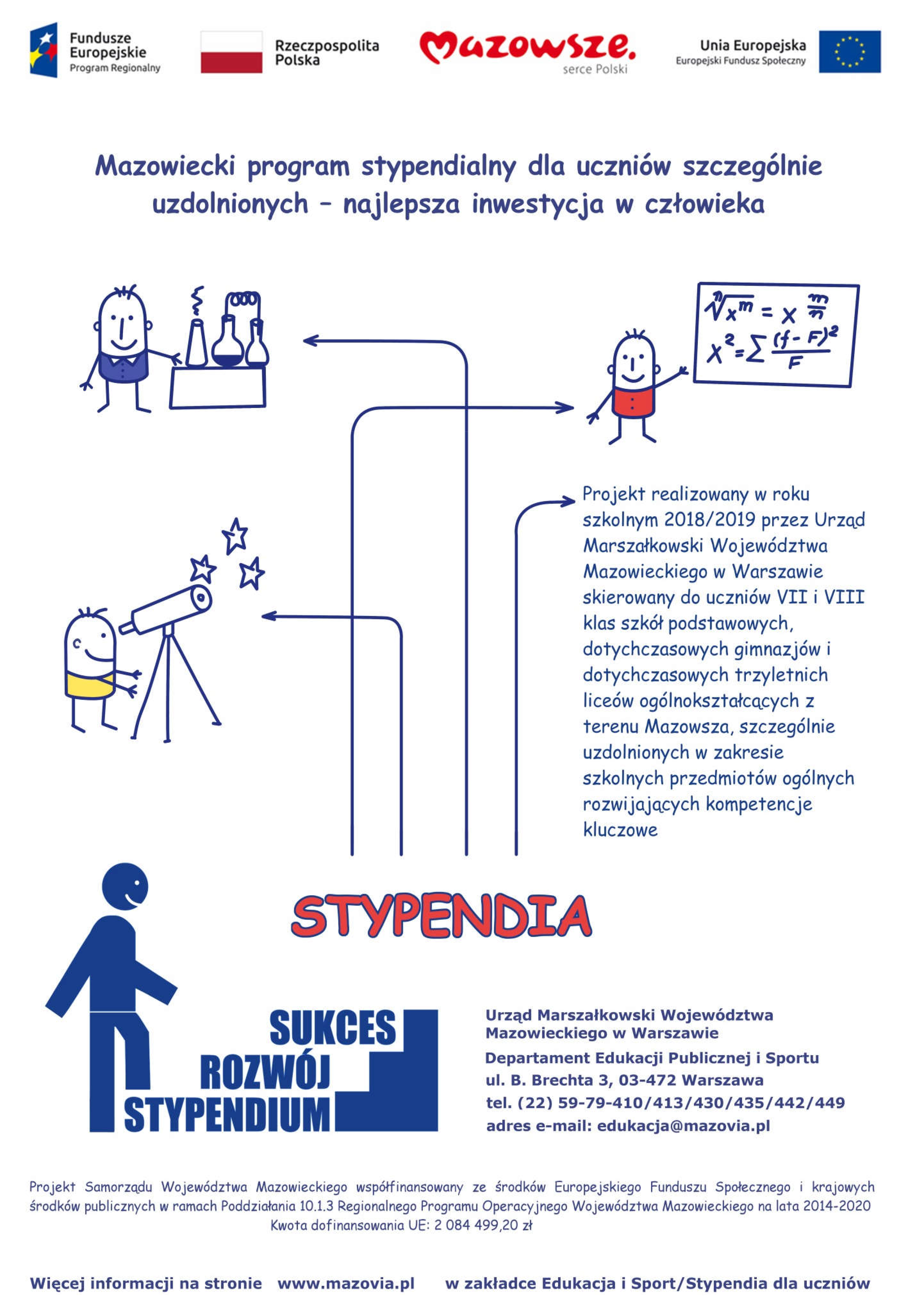 stypendia marszałka - plakat