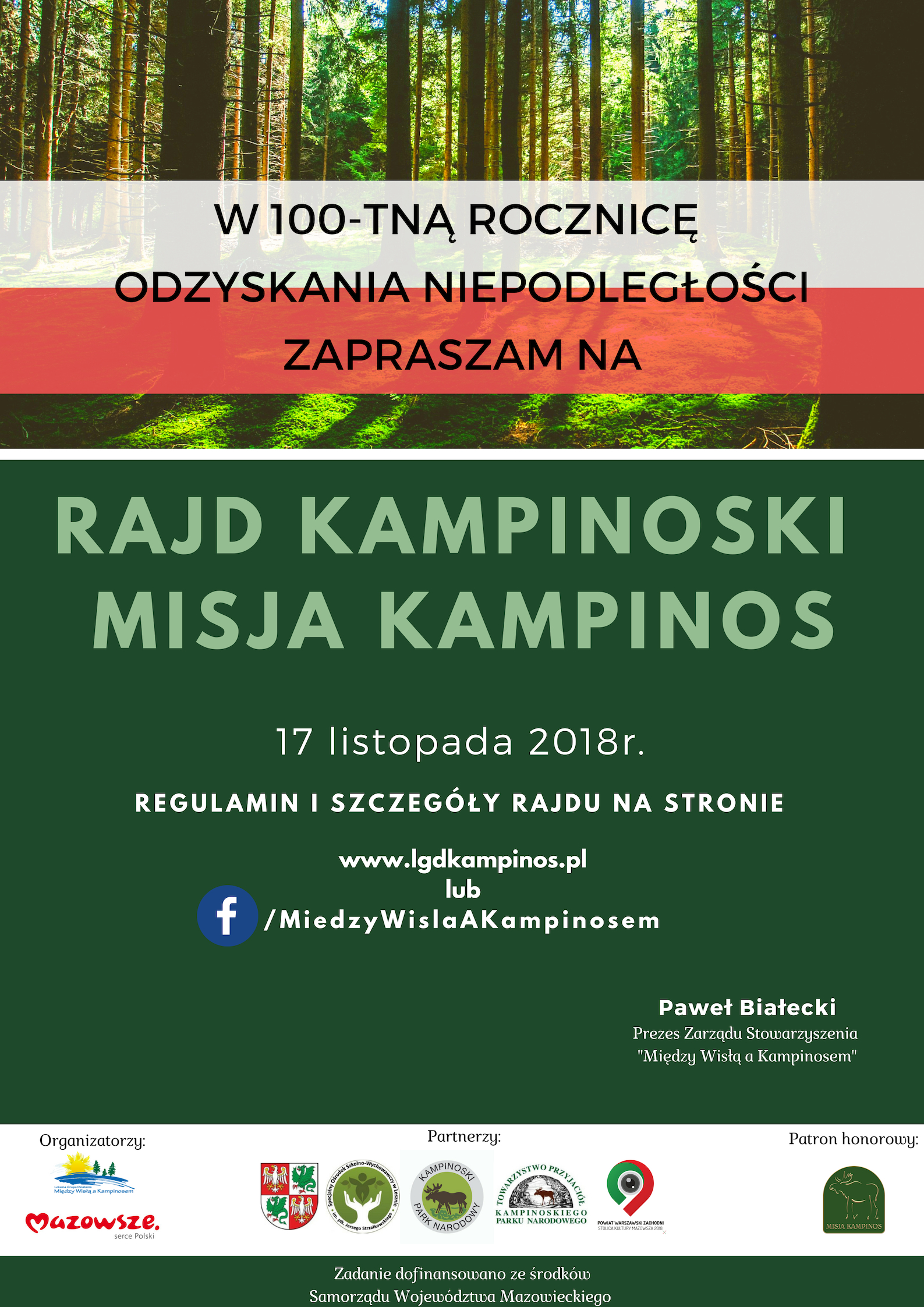 Rajd Kampinoski - plakat