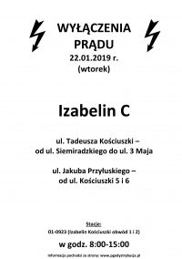 20190122_Wyłączenie prądu_Izabelin C