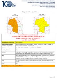 str 1 Ostrzeżenia meteorologiczne - obowiązujace od 12.34...