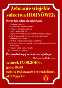 zebranie wiejskie hornowek