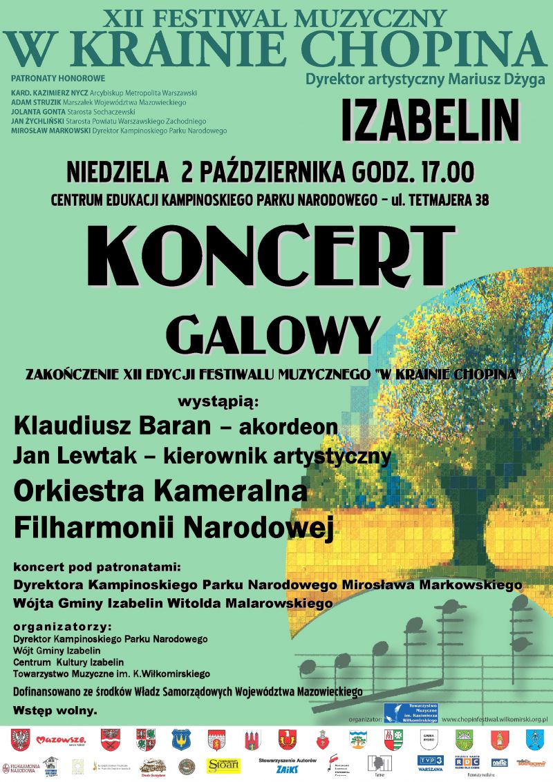 festiwal chopina plakat