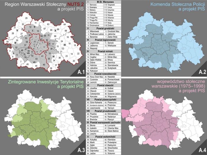 projekt ustawy metropolitalnej - mapa