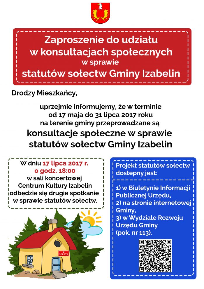 plakat drugie spotkanie statuty sołectw