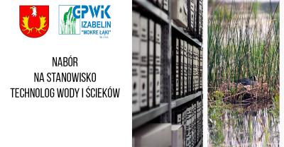 NABÓR NA STANOWISKO TECHNOLOG WODY I ŚCIEKÓW