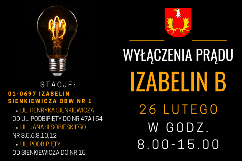 telebim wyłączenia prądu 2602