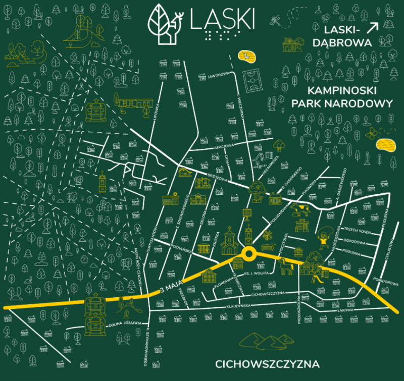 interaktywna mapa wspomnień mieszkańców lasek