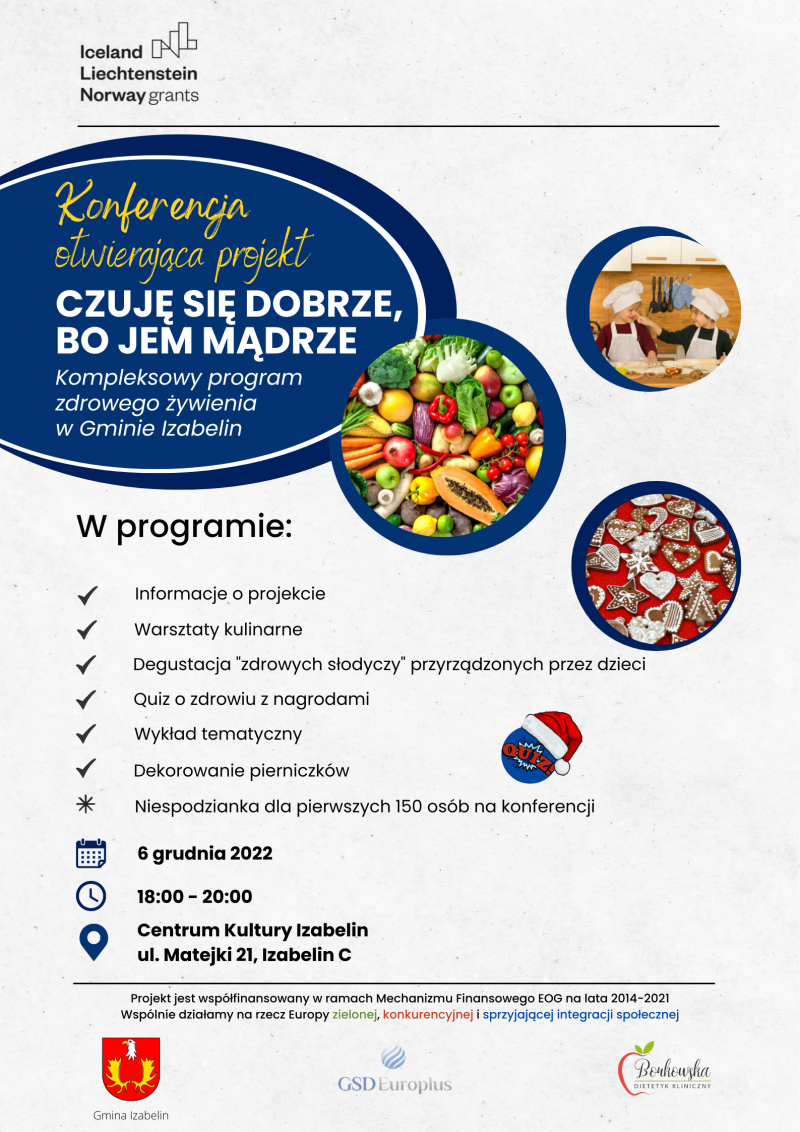 impreza czuję się dobrze bo jem mądrze - plakat