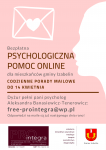 Bezpłatna psychologiczna pomoc online