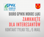 Biuro GPWiK Mokre Łąki zamknięte dla interesantów