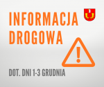 Informacja drogowa (ul. Łąkowa, skrzyżowanie 3 Maja/Tetmajera, ul. Szymanowskiego)