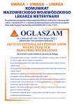 Komunikat Mazowieckiego Wojewódzkiego Lekarza Weterynarii  - dotyczący szczepienia doustnego lisów wolno żyjących przeciwko wściekliźnie w dniach od 1-13 kwietnia 2022 r.