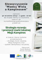 Konferencja podsumowująca projekt pn. "Strategia rozwoju i promocji marki lokalnej Misja Kampinos"