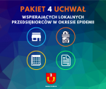 Pakiet 4 uchwał  (aktualizacja) – wsparcie dla przedsiębiorców w okresie epidemii