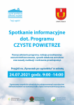 Punkt informacyjny dot. programu Czyste Powietrze