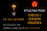 Wyłączenia prądu 22-23 lutego 2021 r. (poniedziałek) w Izabelinie C, Sierakowie i Hornówku