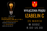 Wyłączenia prądu 25 marca 2020 r. (środa) w Izabelinie C