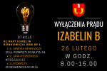 Wyłączenia prądu 26 lutego 2020 r. (środa) w Izabelinie B