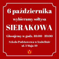 Zgłoszeni kandydaci na sołtysów na kadencję 2019-2024 dla sołectwa Sieraków